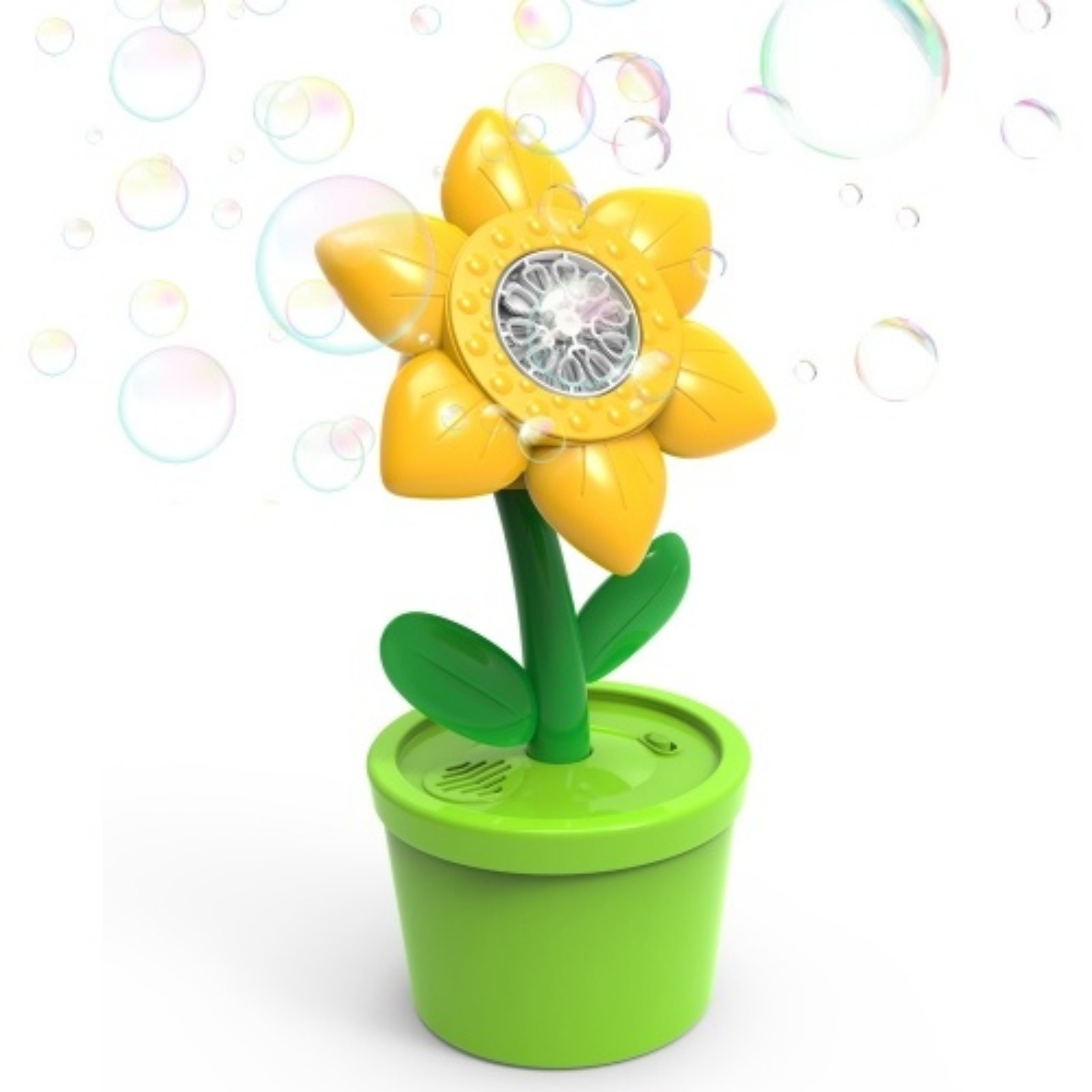 YZEGDCH Clearance Bubble Machine for Toddlers 1-3,Sunflower Automatic Bubble Blower with Sound \u0026 Light and Refill Solution,Bubble Maker Toy for Indoor Outdoor Birthday Party